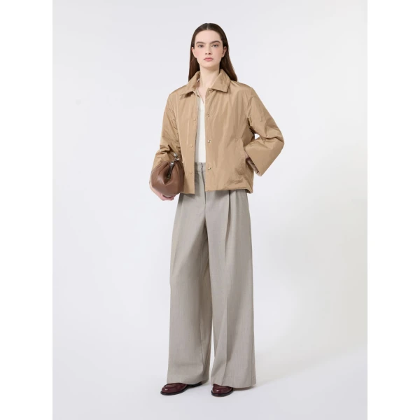 Max Mara Roncolo Silk and Cotton Polo Jumper in Ecru | Sweaters | Luxury Shoes 