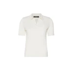 Max Mara Roncolo Silk and Cotton Polo Jumper in Ecru | Sweaters | Luxury Shoes 