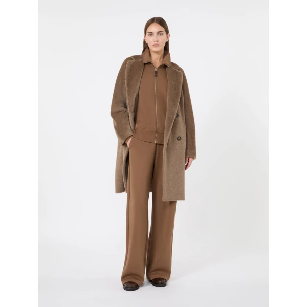 Max Mara Roseto Alpaca and Wool Midi Coat in Honey | Wool Coat | Luxury Shoes 
