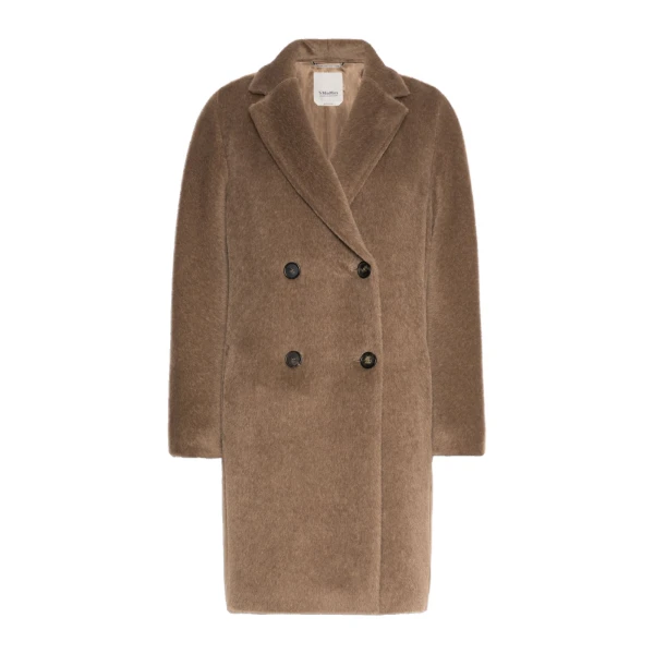 Max Mara Roseto Alpaca and Wool Midi Coat in Honey | Wool Coat | Luxury Shoes 