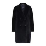Max Mara Roseto Alpaca and Wool Midi Coat in Midnight Blue | Wool Coat | Luxury Shoes 
