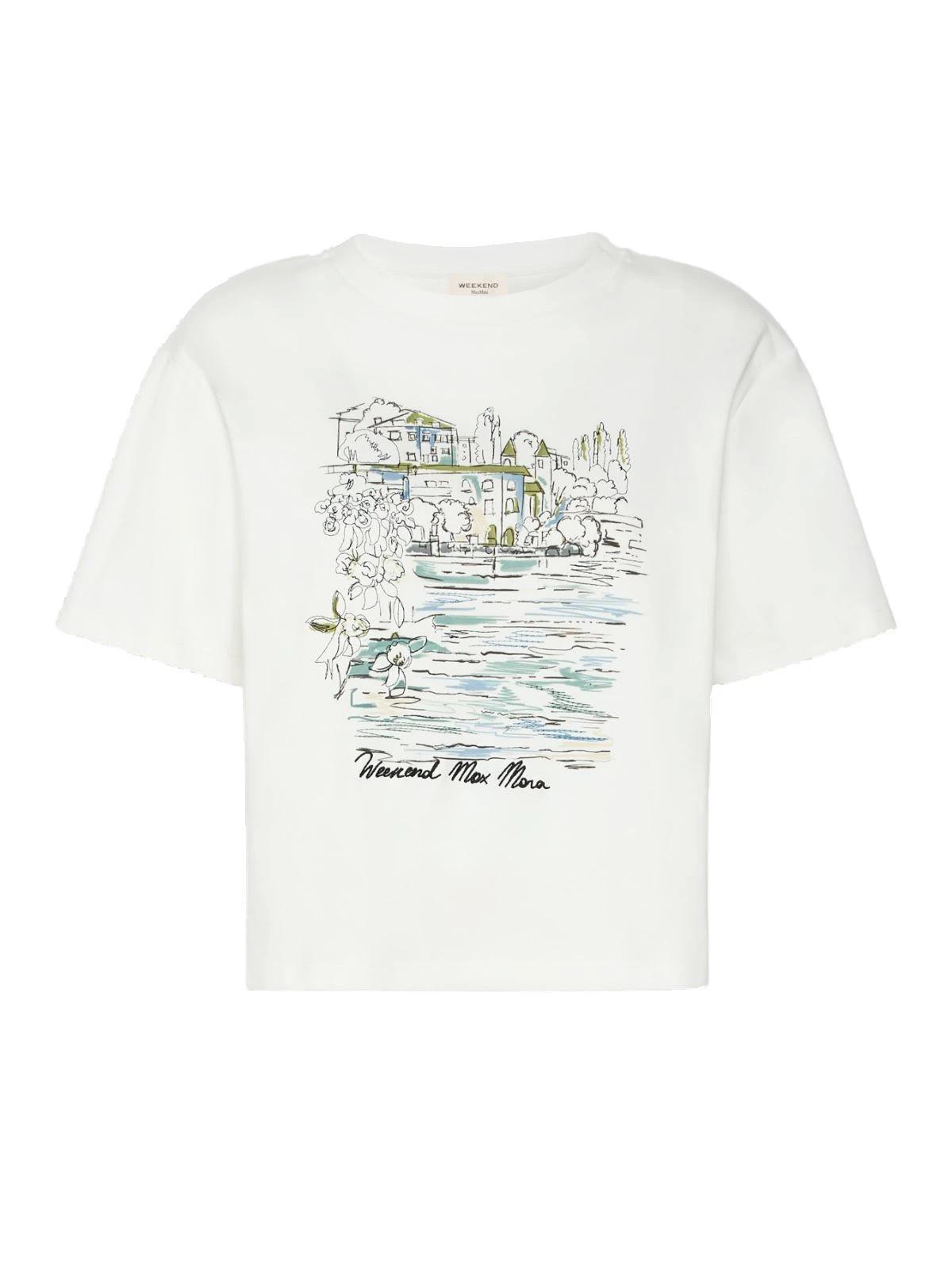 Max Mara Sala Boxy Cotton T-Shirt in White Max Mara Sala Boxy Cotton T-Shirt in White | T-shirts | Luxury Shoes