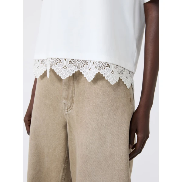 Max Mara Sala Boxy Cotton T-Shirt in White Style 2 | T-shirts | Luxury Shoes 