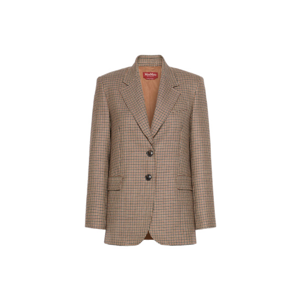 Max Mara Salice Single-Breasted Wool Twill Blazer in Tobacco | Blazers | Luxury Shoes 
