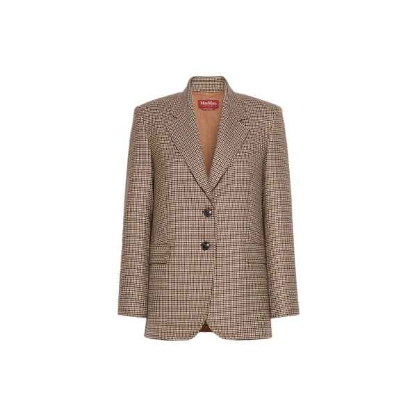 Max Mara Salice Single-Breasted Wool Twill Blazer in Tobacco | Blazers | Luxury Shoes 