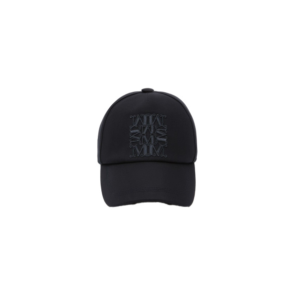 Max Mara Salmone Water-Repellent Gabardine Baseball Cap in Midnight Blue | Hats | Luxury Shoes 