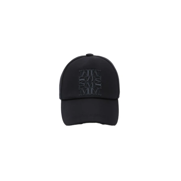 Max Mara Salmone Water-Repellent Gabardine Baseball Cap in Midnight Blue | Hats | Luxury Shoes 