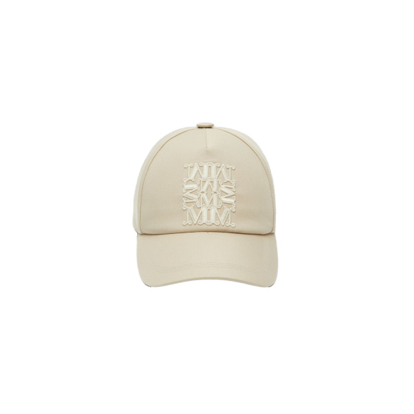 Max Mara Salmone Water-Repellent Gabardine Baseball Cap in Stone Grey | Hats | Luxury Shoes 