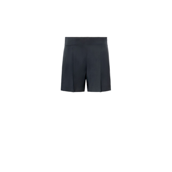 Max Mara Salute Lightweight Woollen Cloth Shorts in Ultramarine | Shorts | Luxury Shoes 