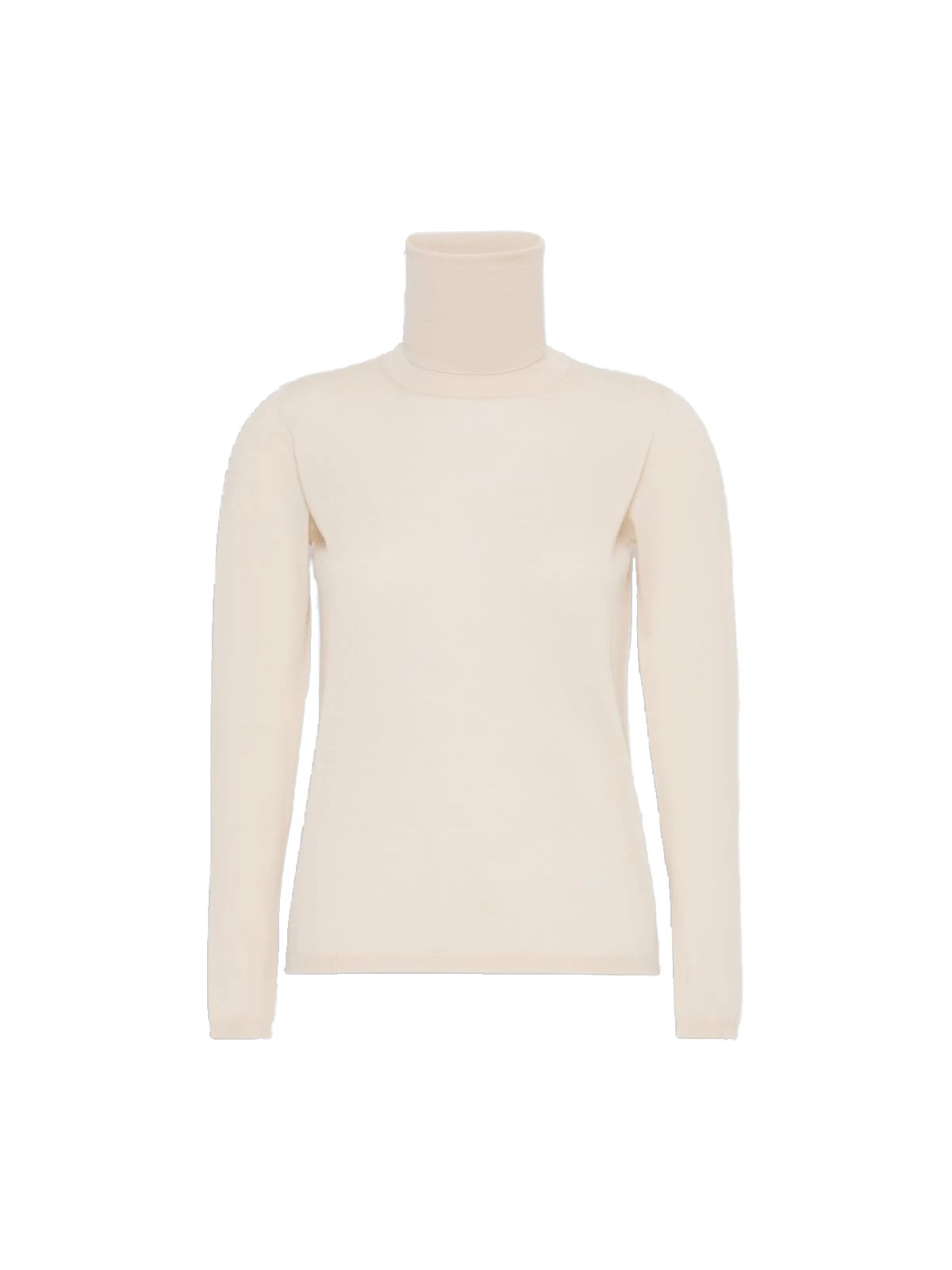Max Mara Saluto Wool Polo-Neck Sweater in White Max Mara Saluto Wool Polo-Neck Sweater in White | Turtlenecks | Luxury Shoes