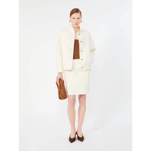Max Mara Salvo Sleeveless Wool Yarn Sweater in Tobacco | Sweaters | Luxury Shoes 