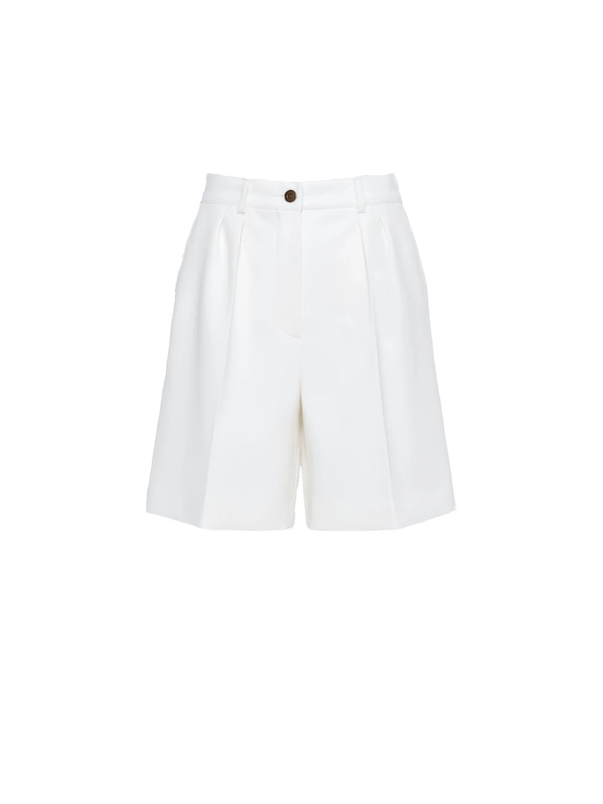 Max Mara Sauna Double Woollen Cloth Bermuda Shorts in White Max Mara Sauna Double Woollen Cloth Bermuda Shorts in White | Shorts | Luxury Shoes