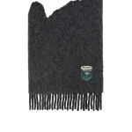 Max Mara Scalata Alpaca and Wool Stole in Medium Grey | Scarves | Luxury Shoes 