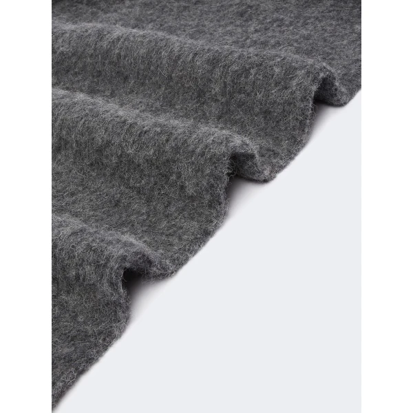 Max Mara Scalata Alpaca and Wool Stole in Medium Grey | Scarves | Luxury Shoes 