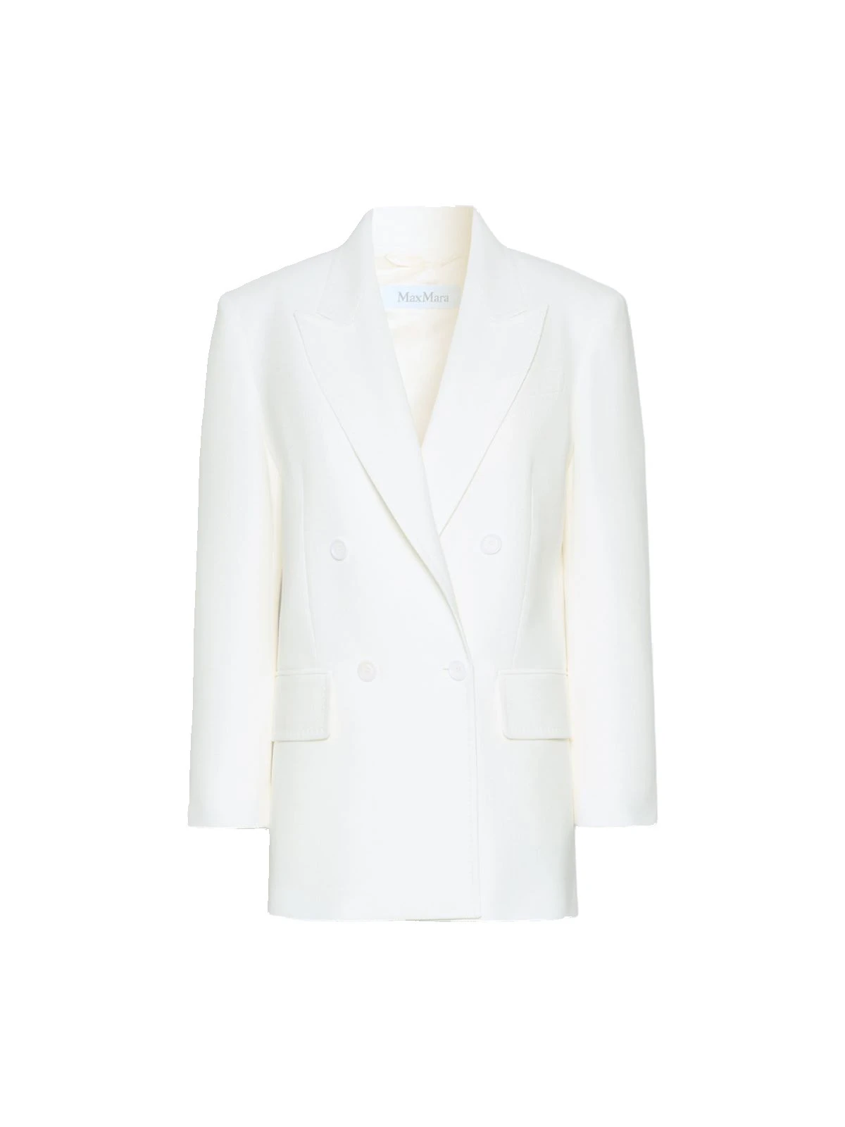 Max Mara Scatola Pique Jersey Olimpia Jacket in White Max Mara Scatola Pique Jersey Olimpia Jacket in White | Blazers | Luxury Shoes