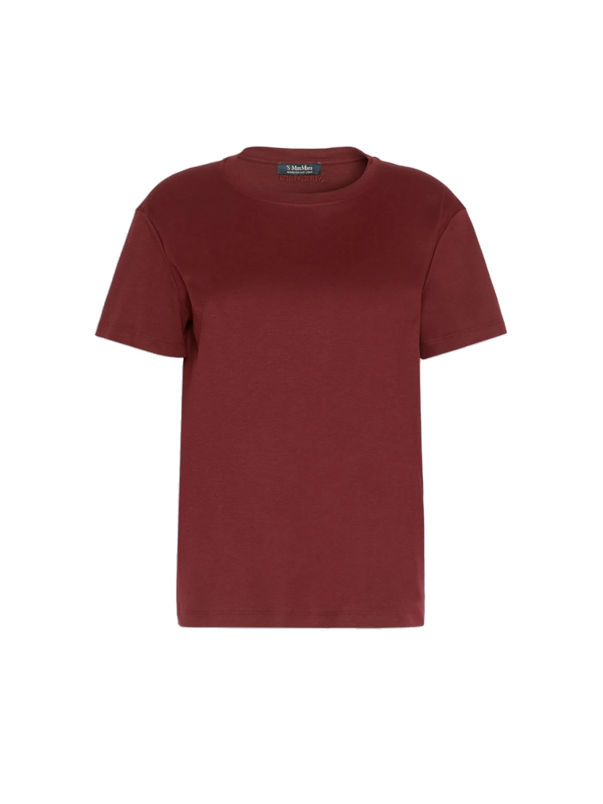 Max Mara Segale Cotton and Modal Jersey T-Shirt in Dark Red Max Mara Segale Cotton and Modal Jersey T-Shirt in Dark Red | T-shirts | Luxury Shoes