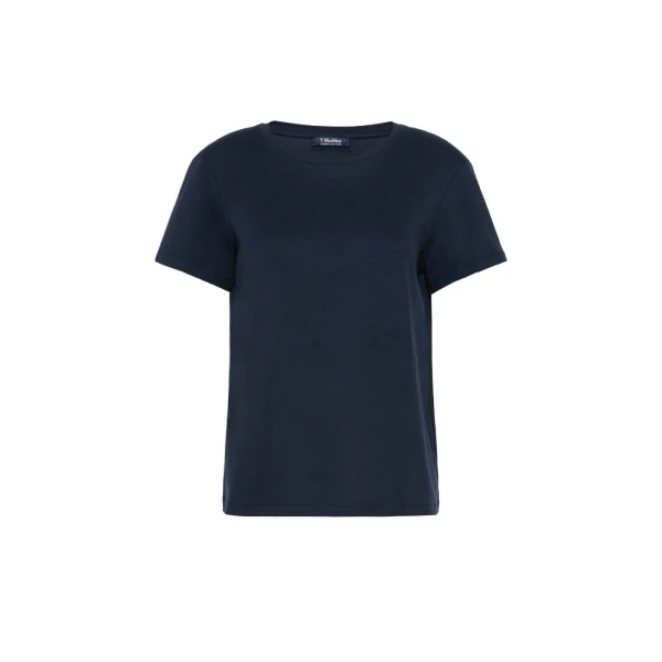 Segale Cotton and Modal Jersey T-Shirt in Ultramarine