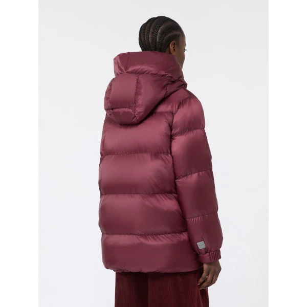 Max Mara Seia Roomy Water-Repellent Puffer Jacket in Bordeaux | Jackets | Luxury Shoes 