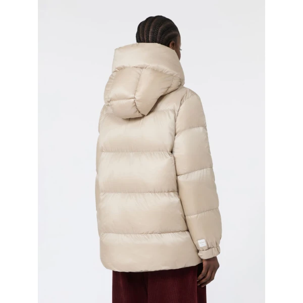 Max Mara Seia Roomy Water-Repellent Puffer Jacket in Natural | Jackets | Luxury Shoes 