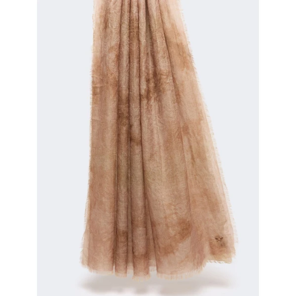 Max Mara Senior Jacquard Wool Stole in Beige | Scarves | Luxury Shoes 