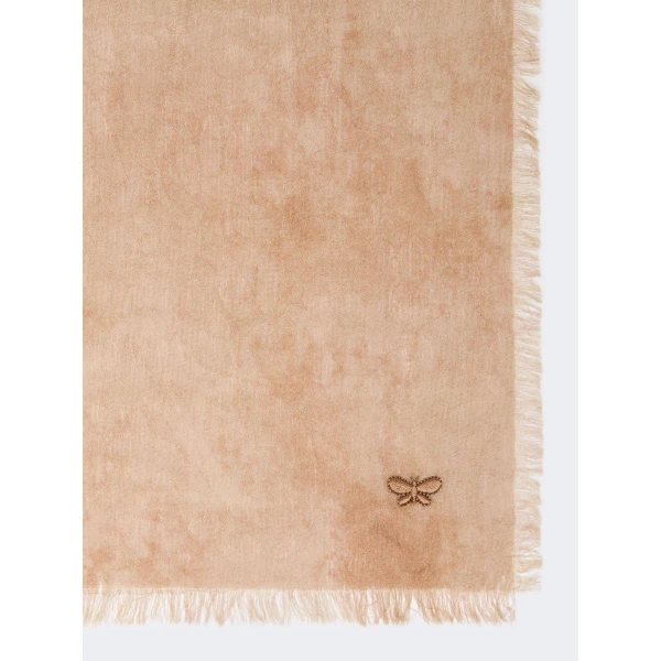 Max Mara Senior Jacquard Wool Stole in Beige | Scarves | Luxury Shoes 