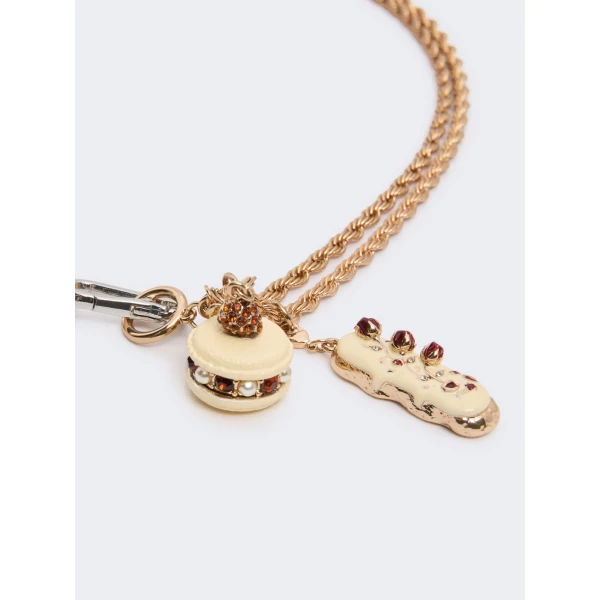 Max Mara Sfere Charm Choker Necklace in Gold | Necklace | Luxury Shoes 