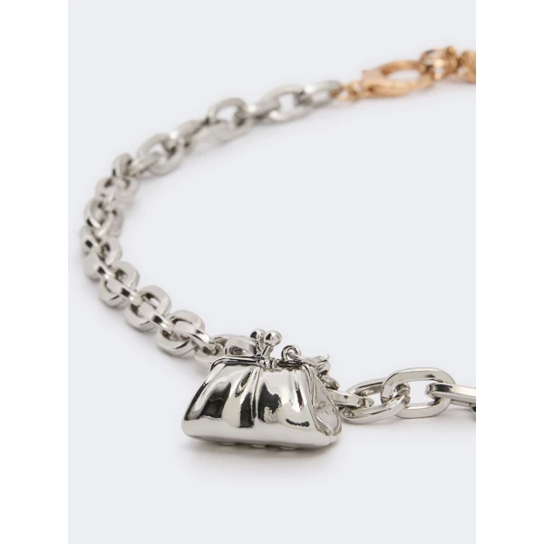 Max Mara Sfere Charm Choker Necklace in Gold | Necklace | Luxury Shoes 
