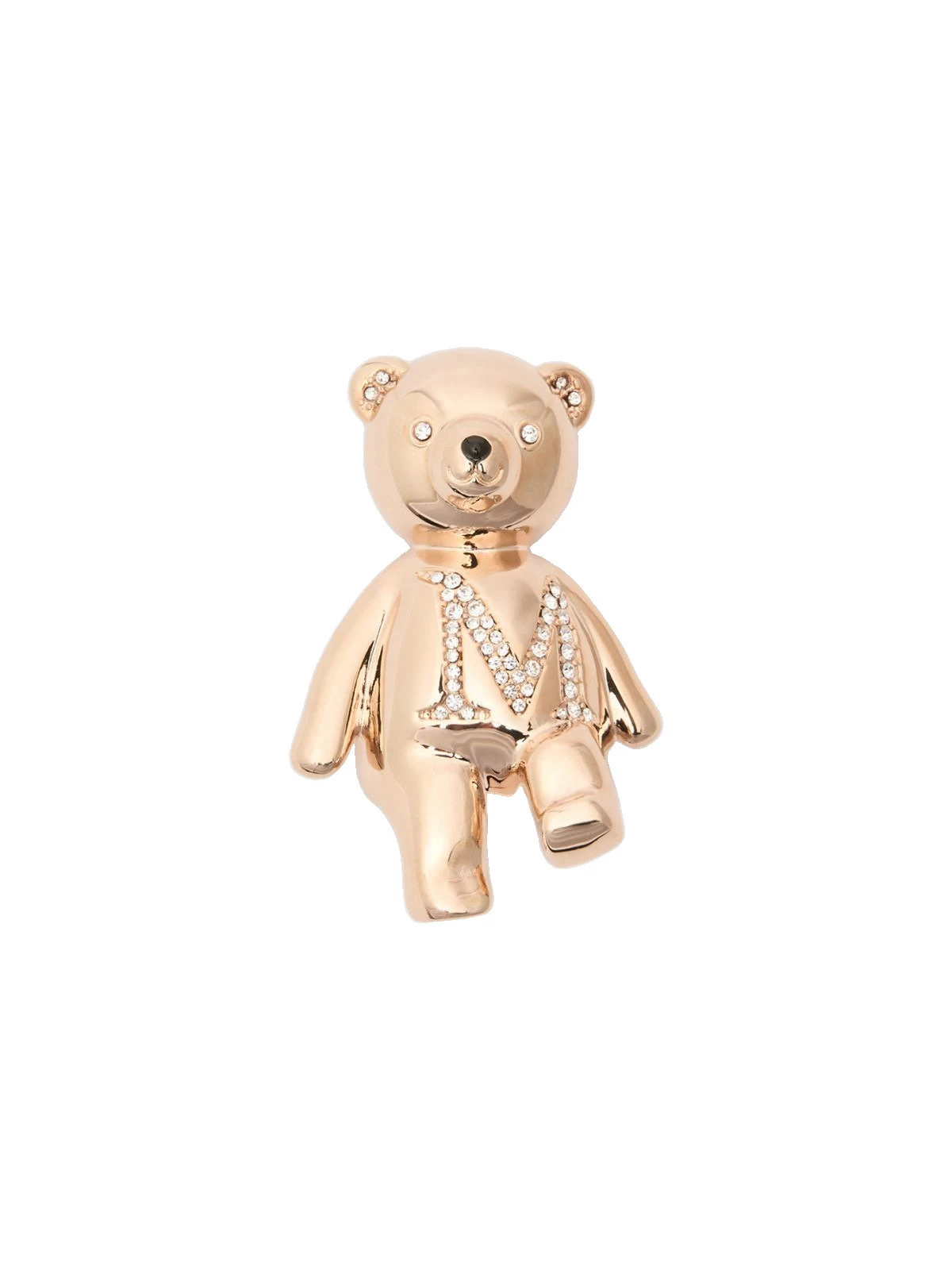 Max Mara Shiny Metal Teddy Bear Brooch in White Max Mara Shiny Metal Teddy Bear Brooch in White | Brooches & Pins | Luxury Shoes