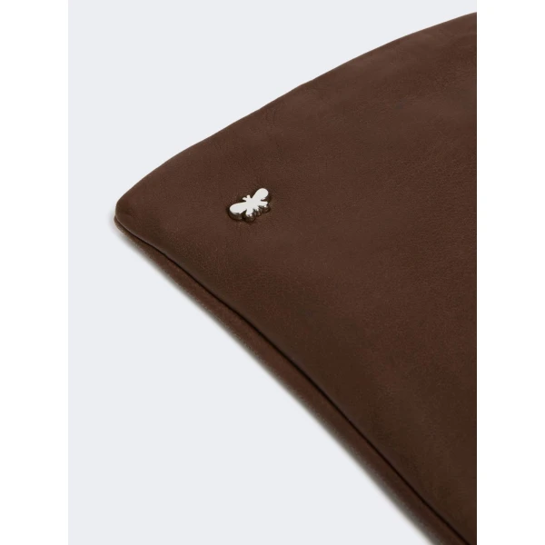 Max Mara Short Nappa Leather Gloves in Dark Brown | Gloves | Luxury Shoes 
