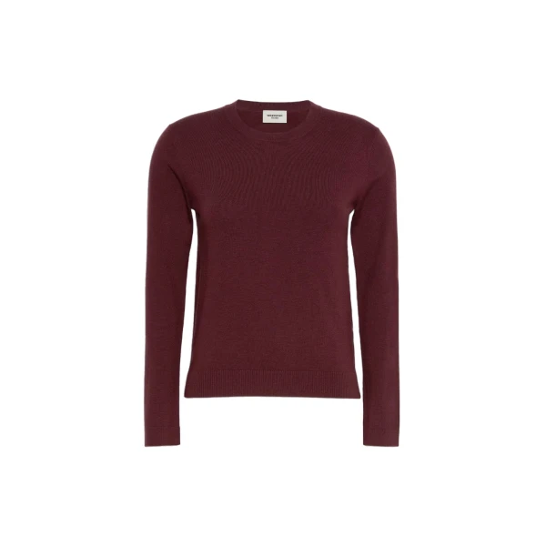 Sicilia Silk and Wool Jumper in Bordeaux