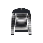 Max Mara Sicilia Silk and Wool Jumper in Navy | Sweaters | Luxury Shoes 