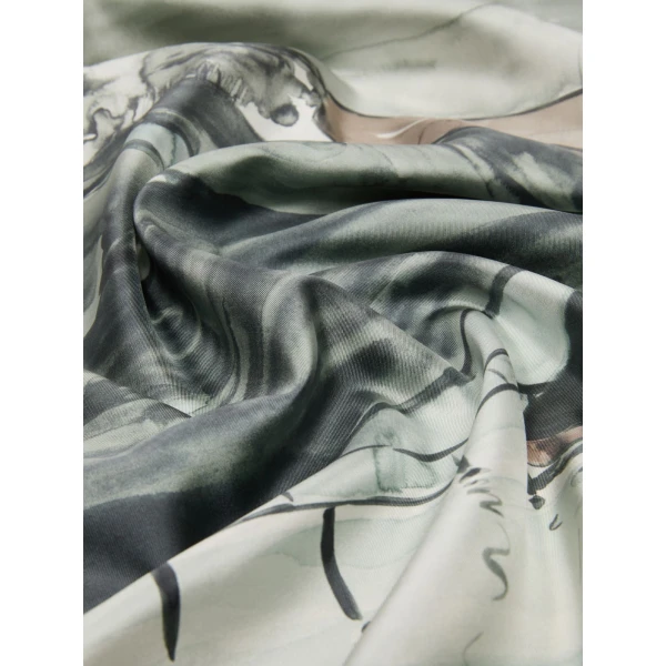 Max Mara Silk Twill Foulard in Beige | Scarves | Luxury Shoes 