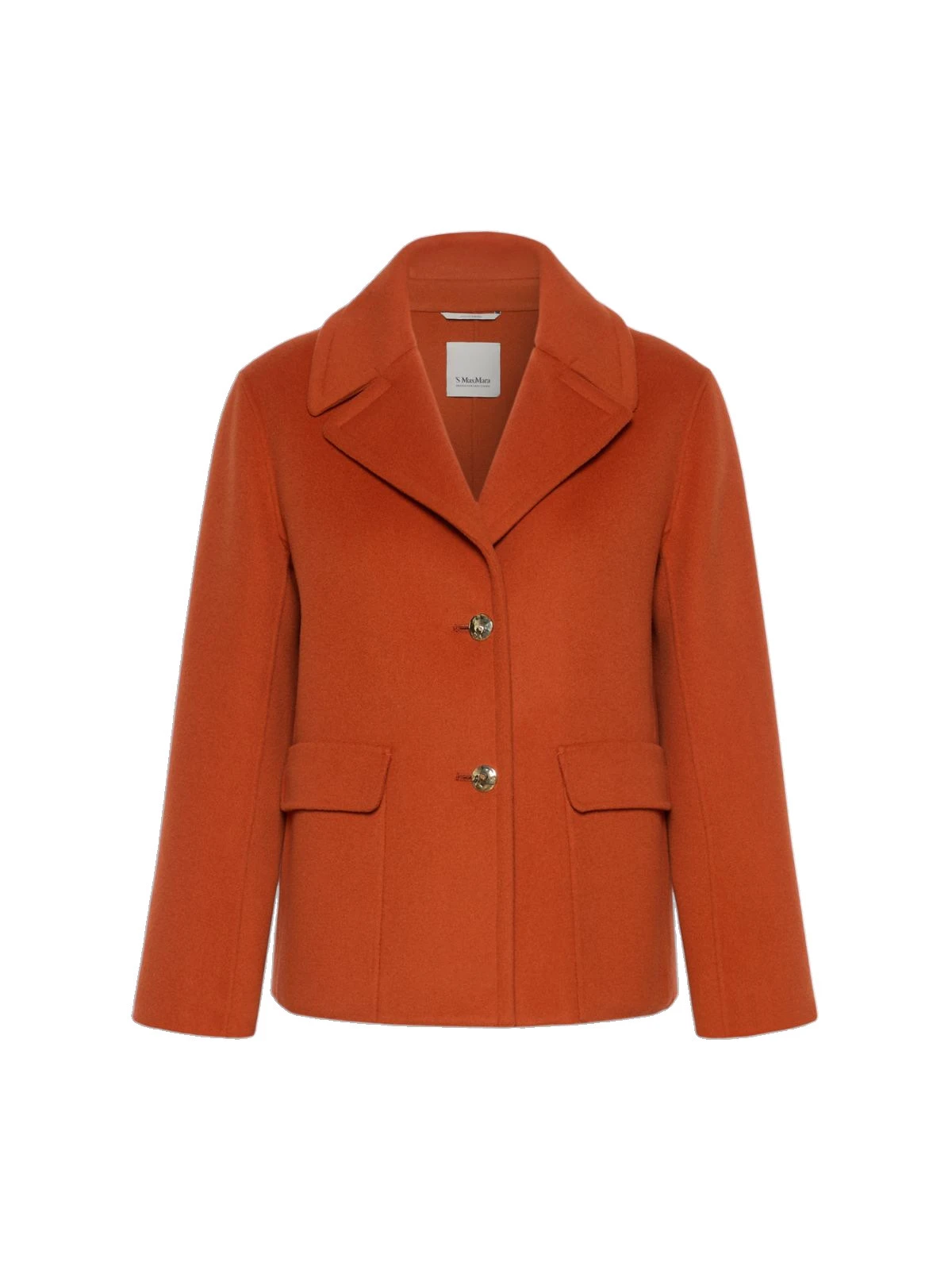 Max Mara Sissy Wool Drap Single-Breasted Jacket in Orange Max Mara Sissy Wool Drap Single-Breasted Jacket in Orange | Blazers | Luxury Shoes