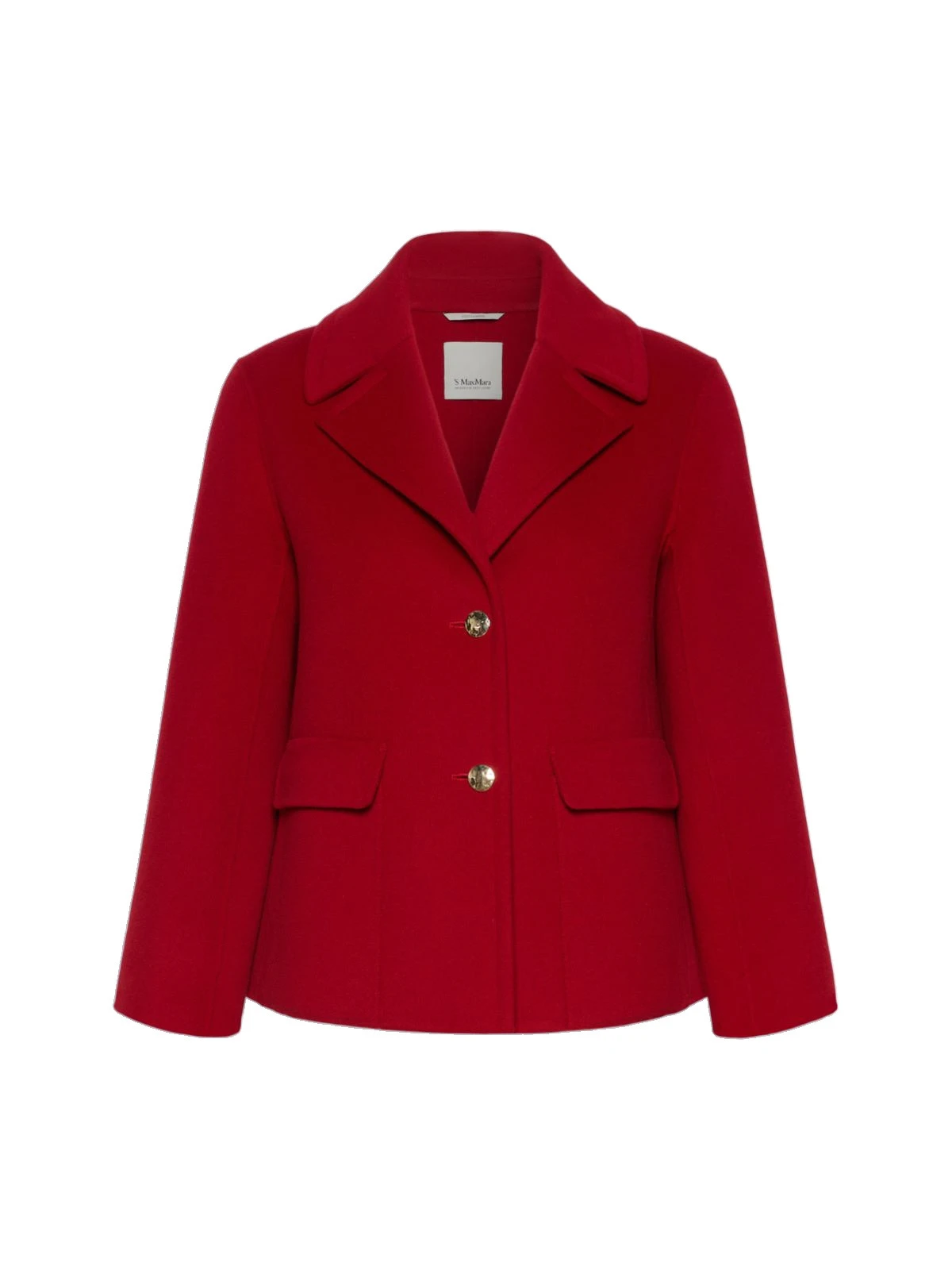 Max Mara Sissy Wool Drap Single-Breasted Jacket in Red Max Mara Sissy Wool Drap Single-Breasted Jacket in Red | Blazers | Luxury Shoes