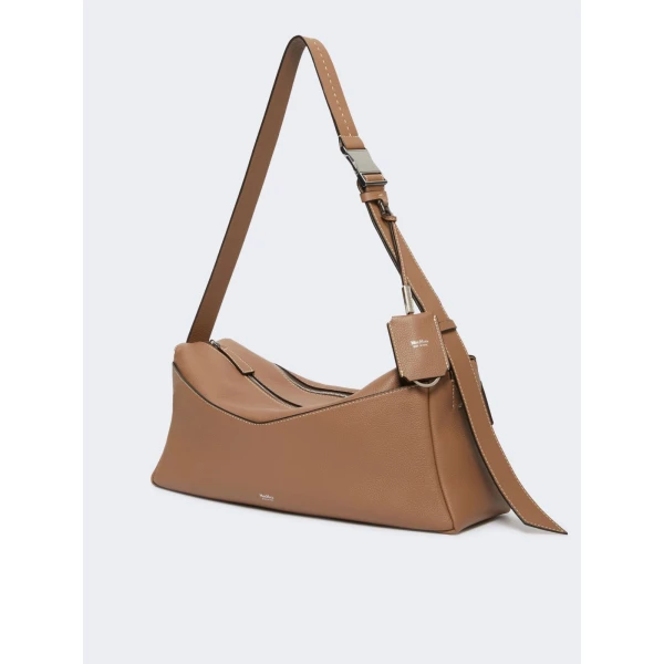 Max Mara Skipper Medium Leather Shoulder Bag in Brown | Shoulder & Crossbody Bags | Luxury Shoes 