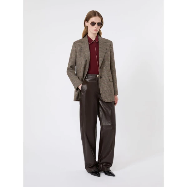 Max Mara Skipper Silk Crepe de Chine Shirt in Ruby | Shirts | Luxury Shoes 