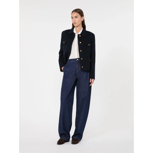 Max Mara Skipper Silk Crepe de Chine Shirt in Silk White | Shirts | Luxury Shoes 