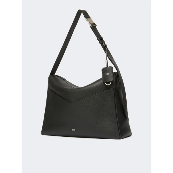 Max Mara Skipperl Large Leather Handbag in Black | Totes & Top-Handle Bags | Luxury Shoes 