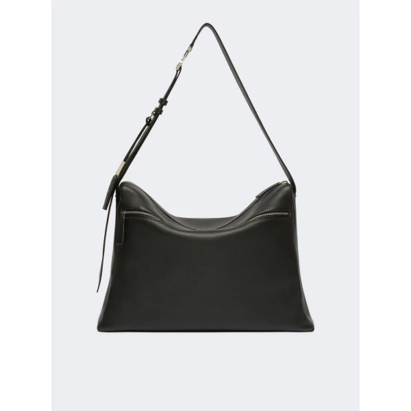 Max Mara Skipperl Large Leather Handbag in Black | Totes & Top-Handle Bags | Luxury Shoes 
