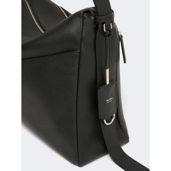 Max Mara Skipperl Large Leather Handbag in Black | Totes & Top-Handle Bags | Luxury Shoes 