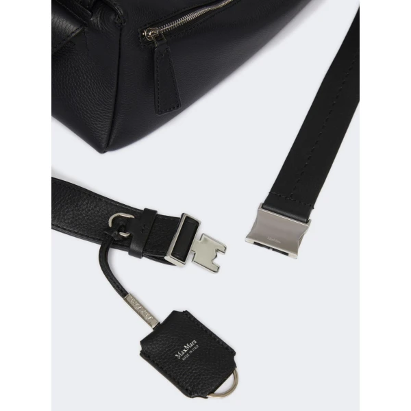 Max Mara Skippers Small Leather Shoulder Bag in Black | Shoulder & Crossbody Bags | Luxury Shoes 