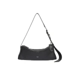 Max Mara Skippers Small Leather Shoulder Bag in Black | Women | Luxury Shoes 