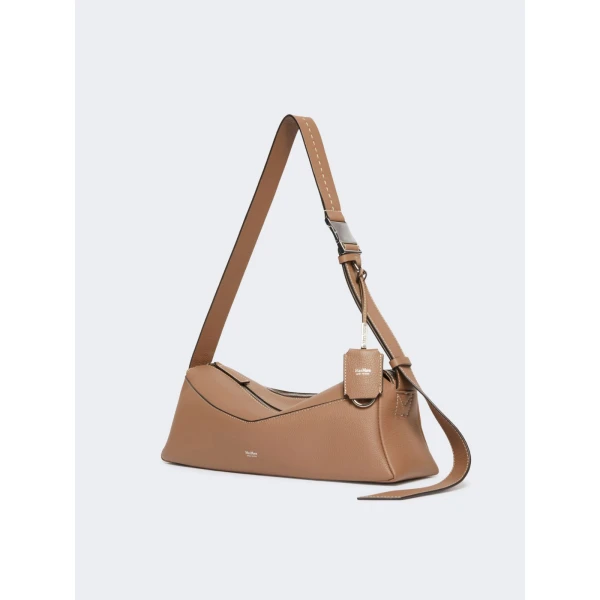Max Mara Skippers Small Leather Shoulder Bag in Brown | Shoulder & Crossbody Bags | Luxury Shoes 