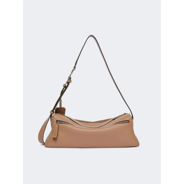 Max Mara Skippers Small Leather Shoulder Bag in Brown | Shoulder & Crossbody Bags | Luxury Shoes 