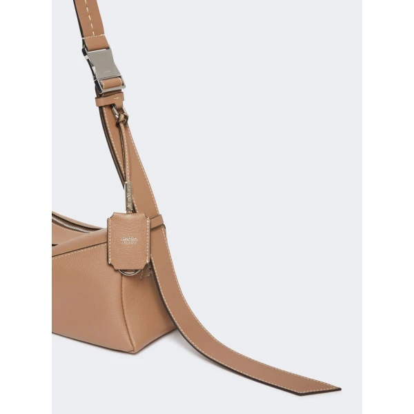 Max Mara Skippers Small Leather Shoulder Bag in Brown | Shoulder & Crossbody Bags | Luxury Shoes 