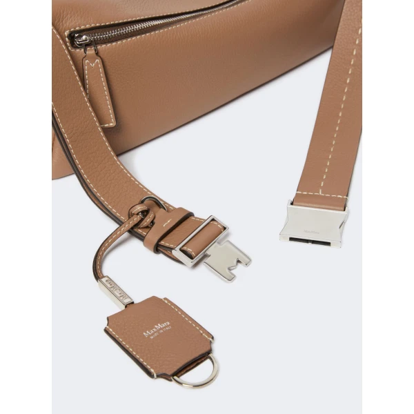 Max Mara Skippers Small Leather Shoulder Bag in Brown | Shoulder & Crossbody Bags | Luxury Shoes 