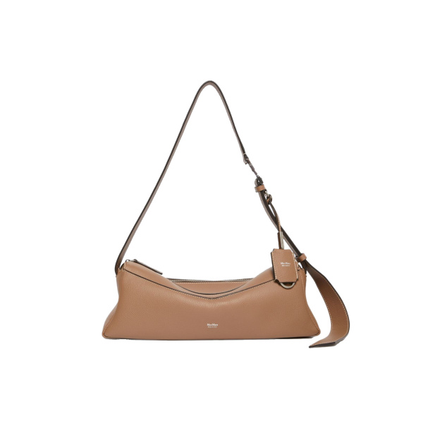 Max Mara Skippers Small Leather Shoulder Bag in Brown | Shoulder & Crossbody Bags | Luxury Shoes 