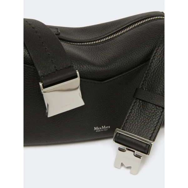 Max Mara Skipperxs Micro Leather Handbag in Black | Mini Bags | Luxury Shoes 
