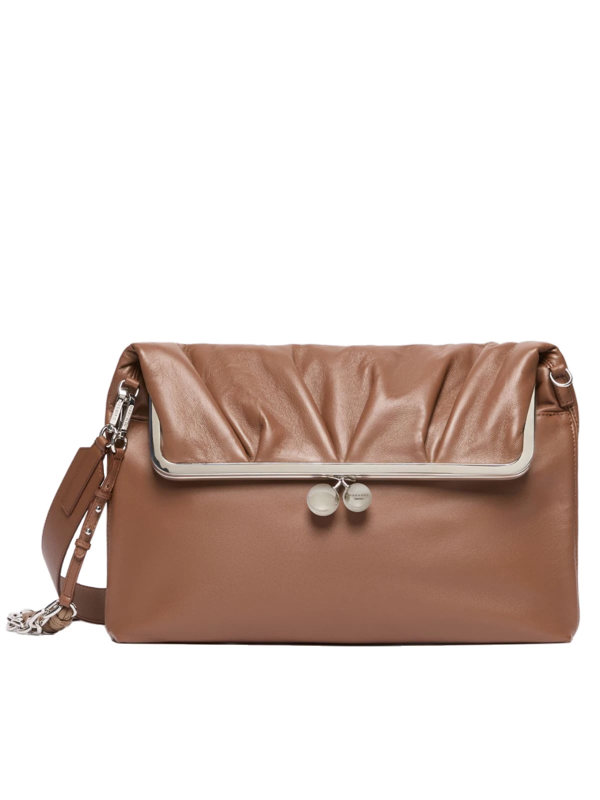 Max Mara Slalom Clutch Style Sheepskin Pasticcino Bag in Tobacco Max Mara Slalom Clutch Style Sheepskin Pasticcino Bag in Tobacco | Clutch Bags | Luxury Shoes