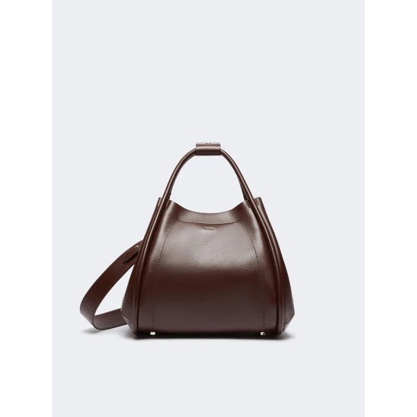 Max Mara Small Leather Marine Bag in Brown | Totes & Top-Handle Bags | Luxury Shoes 